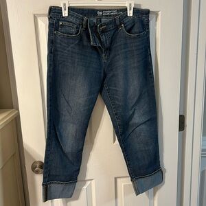 Gap cuffed cropped jean